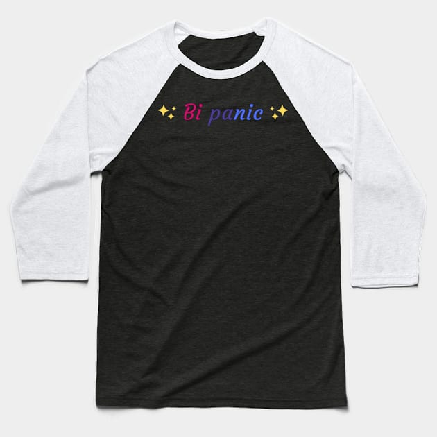 Bi panic Baseball T-Shirt by (Eu)Daimonia